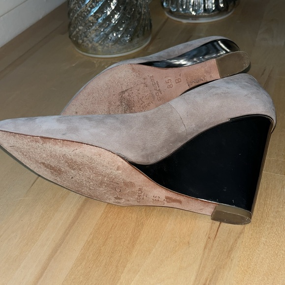 Coach Orchard Nubuck Leather Wedge - Picture 5 of 7